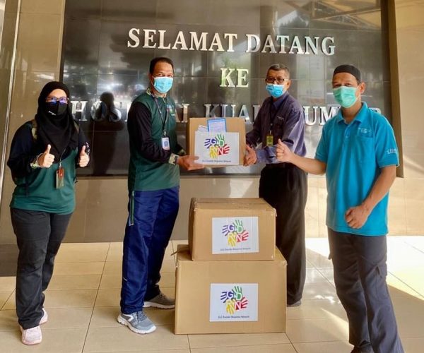 GDRN contribution of medical supplies to Hospital Kuala Lumpur aimed to asssist the Ministry of Health combat the pandemic
